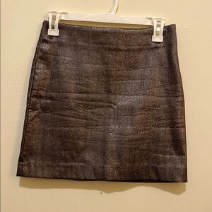 & Other Stories Brown Sparkly Mini Skirt